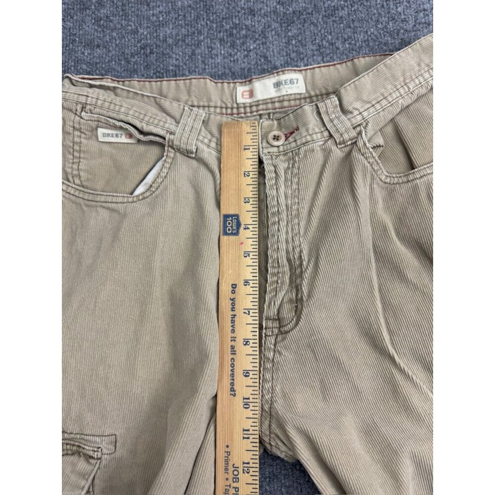BKE67 Cargo Pants Men's 32 (W31 x L31) Brown Corduroy Raton Straight Leg Relaxed - Picture 6 of 8